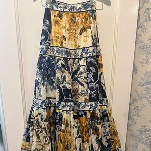 Zimmermann Aliane tiered floral skirt